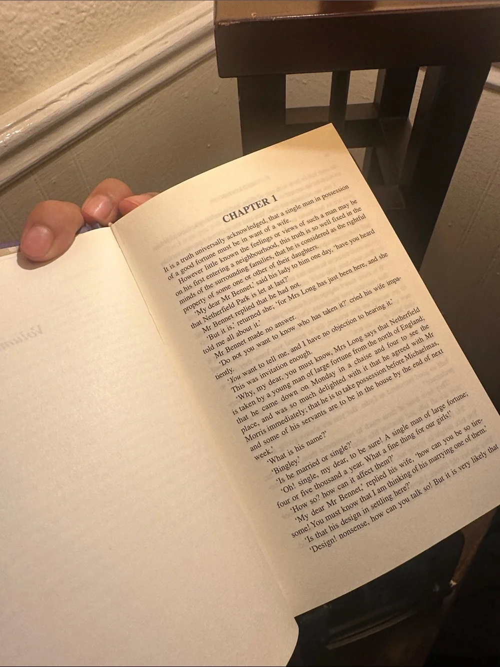 Purple Gold Embossed 'Pride and Prejudice' Book